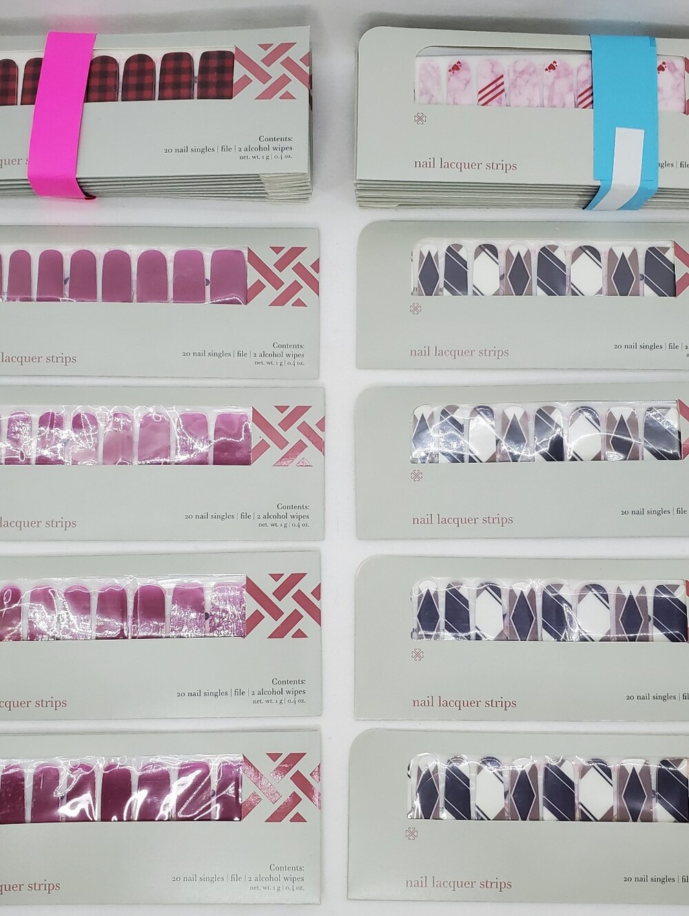 Lot of 25 Nail Laquer Strips